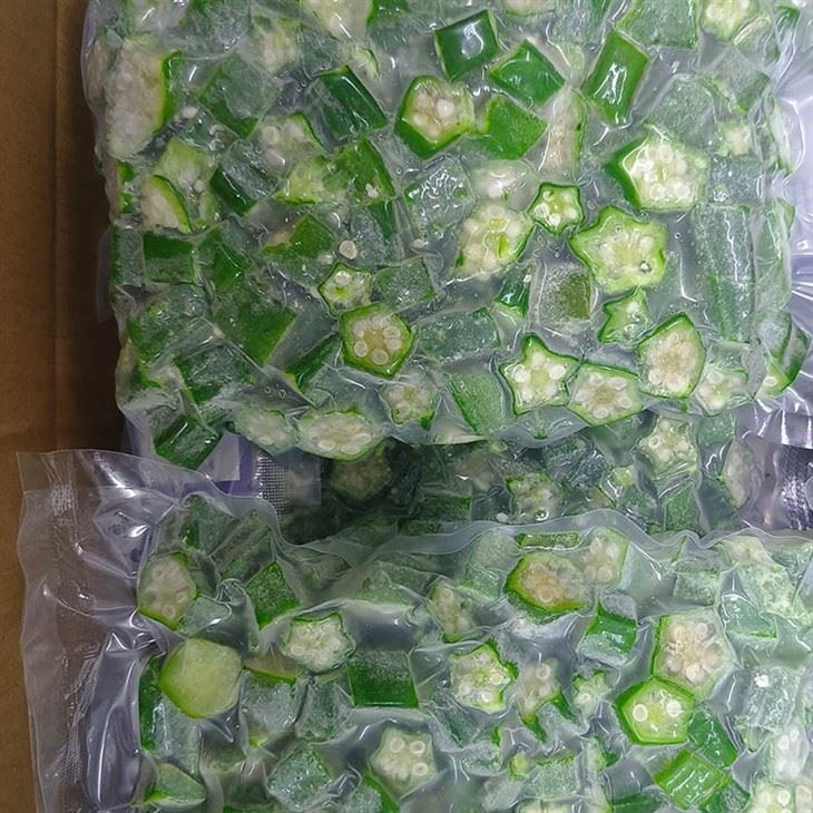 Frozen okra preserves for a long time